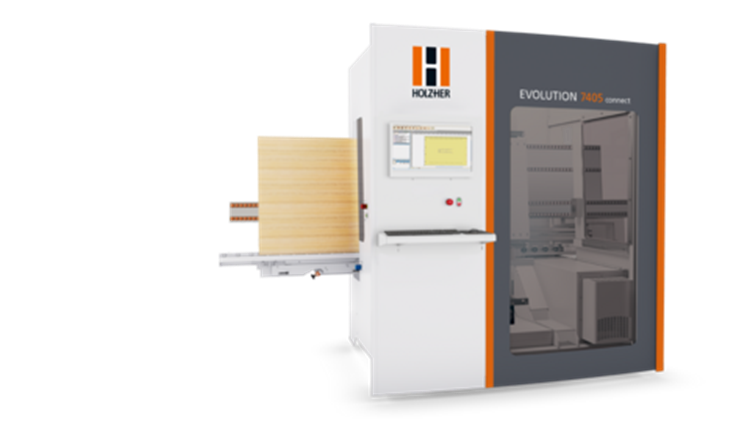 HOLZ-HER Evolution 7405 PinJet – centru CNC pentru găurire și introducere automată dibluri